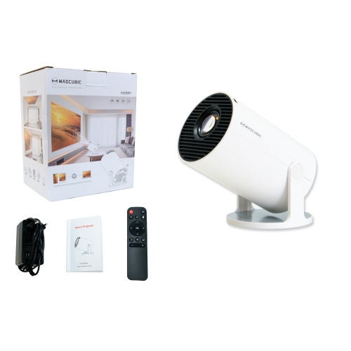 PROYECTOR DE TV HY300 PRO HD 130'' ANDROID WIFI PORTÁTIL ROTATIVO